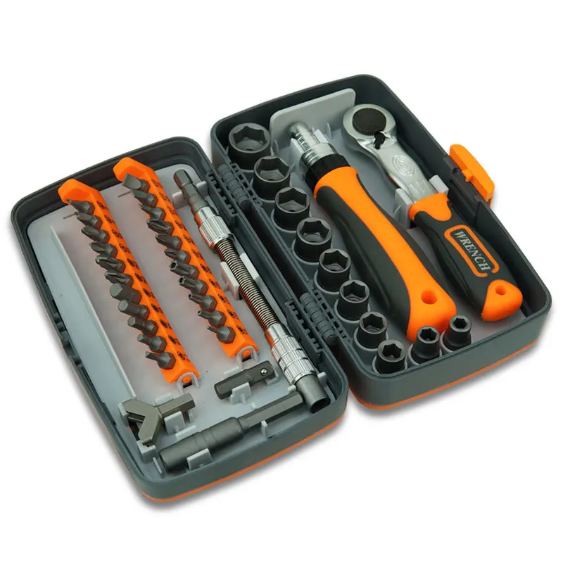 38 in 1 Labor Saving Ratchet Multipurpose Screwdriver Driver Set Household Hardware Tool Screwdriver Tool Box Hand Tool Sets thumbnail 4