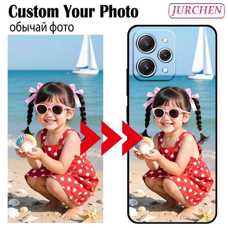 Custom Photo Case For Xiaomi Redmi Note 13 12 11 10 13C 12C 12S 11S 10S Pro Plus 5G Images Silicone Glass Leather Plastic Cover