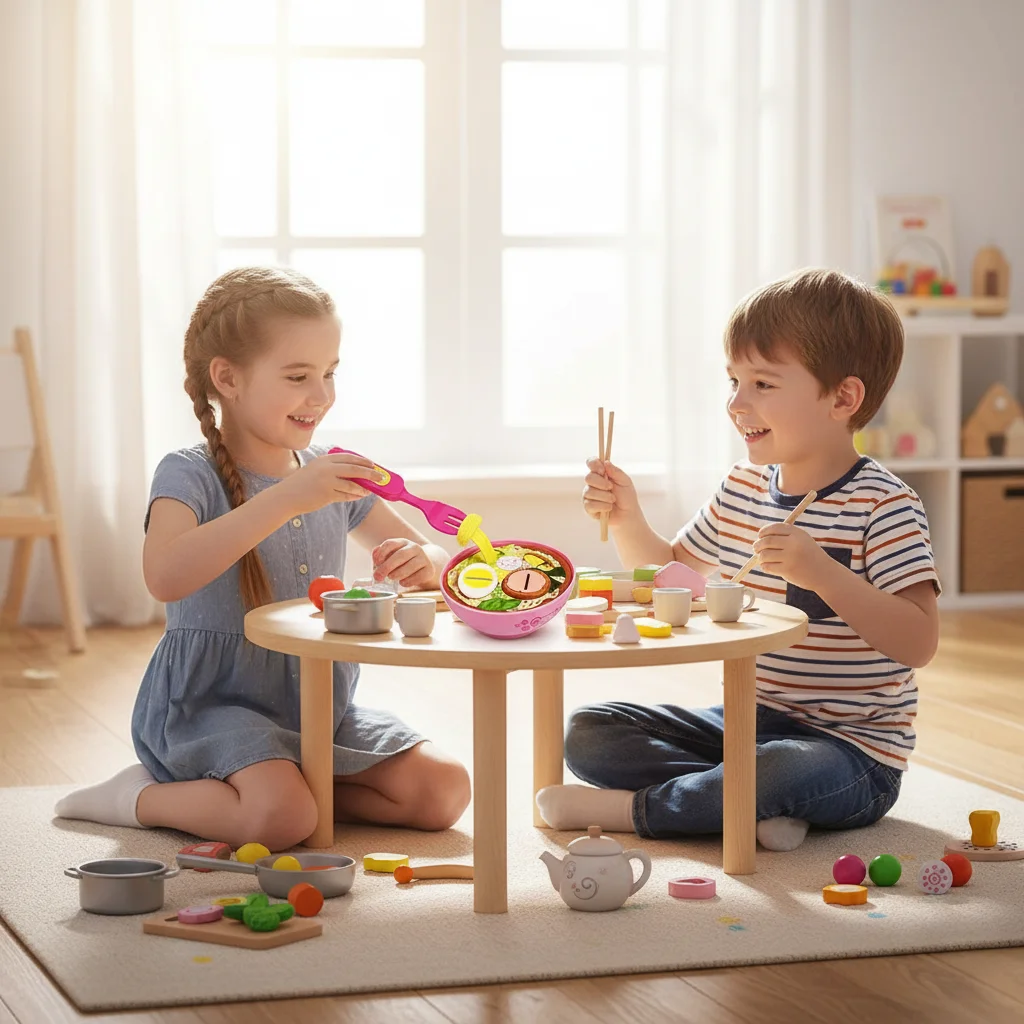 Play Kitchen Toy Feeding Ramen Simulation Meal Funny Noodle Children's Gift Feeding Toy Children's Pretend Play Kitchen Goods thumbnail 3