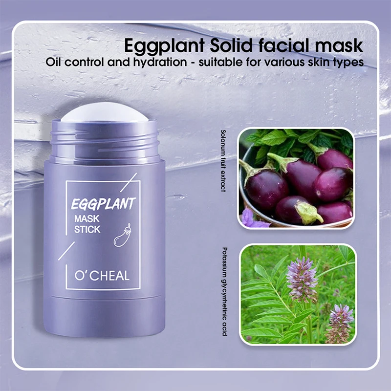 Ocheal Mask Green Tea Bamboo Charcoal Solid Facial Cleansing Stick Deep Cleansing Pores, Removes Blackheads, Controls Oil, Moisturizes and Hydrates, Smear-On Mud Mask for Men and Women. thumbnail 3
