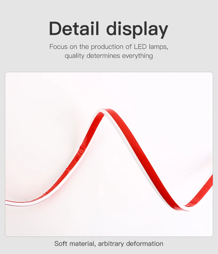 12V Red Led Car Hood Light Strip, Scan Starting Decor Lamp, Flexible Daytime Running lamp, Auto Headlight Strips Car Assecories thumbnail 3