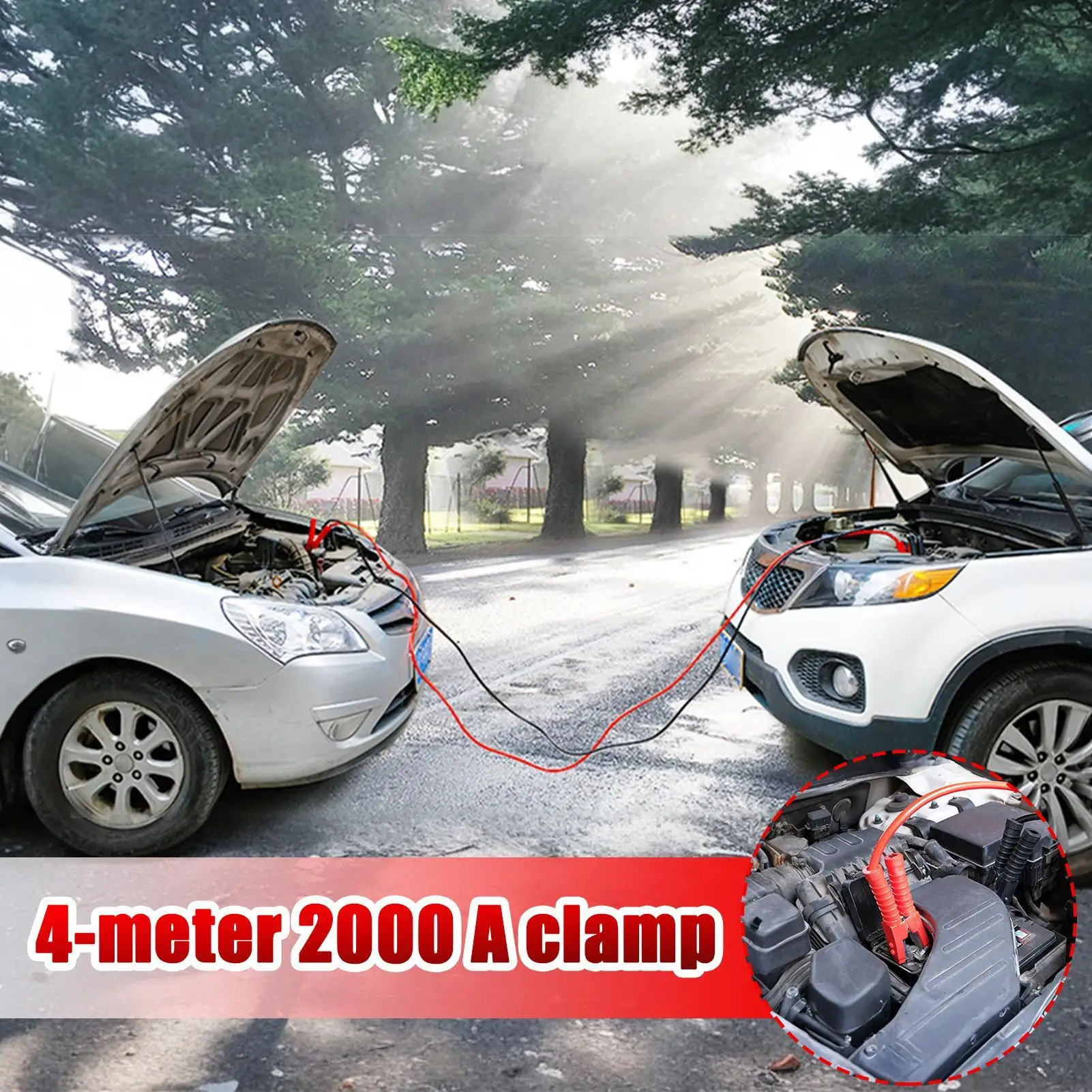 Car Battery Jump Starter 2000A Heavy Duty Portable Battery Jump Starter For Motorcycle ATV Car Mower Trailer Powersports Golf thumbnail 3
