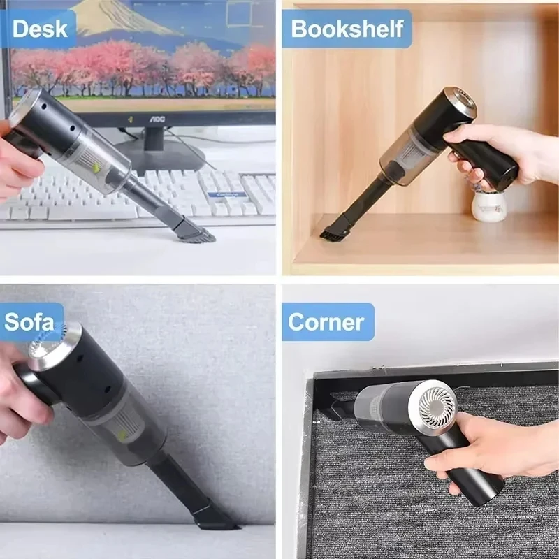 2900000 PA Car Vacuum Cleaner USB Charging Powerful 4 in1 Clean Machine Wireless Blowing Suction Portable Vacuum Cleaner 2026 thumbnail 3