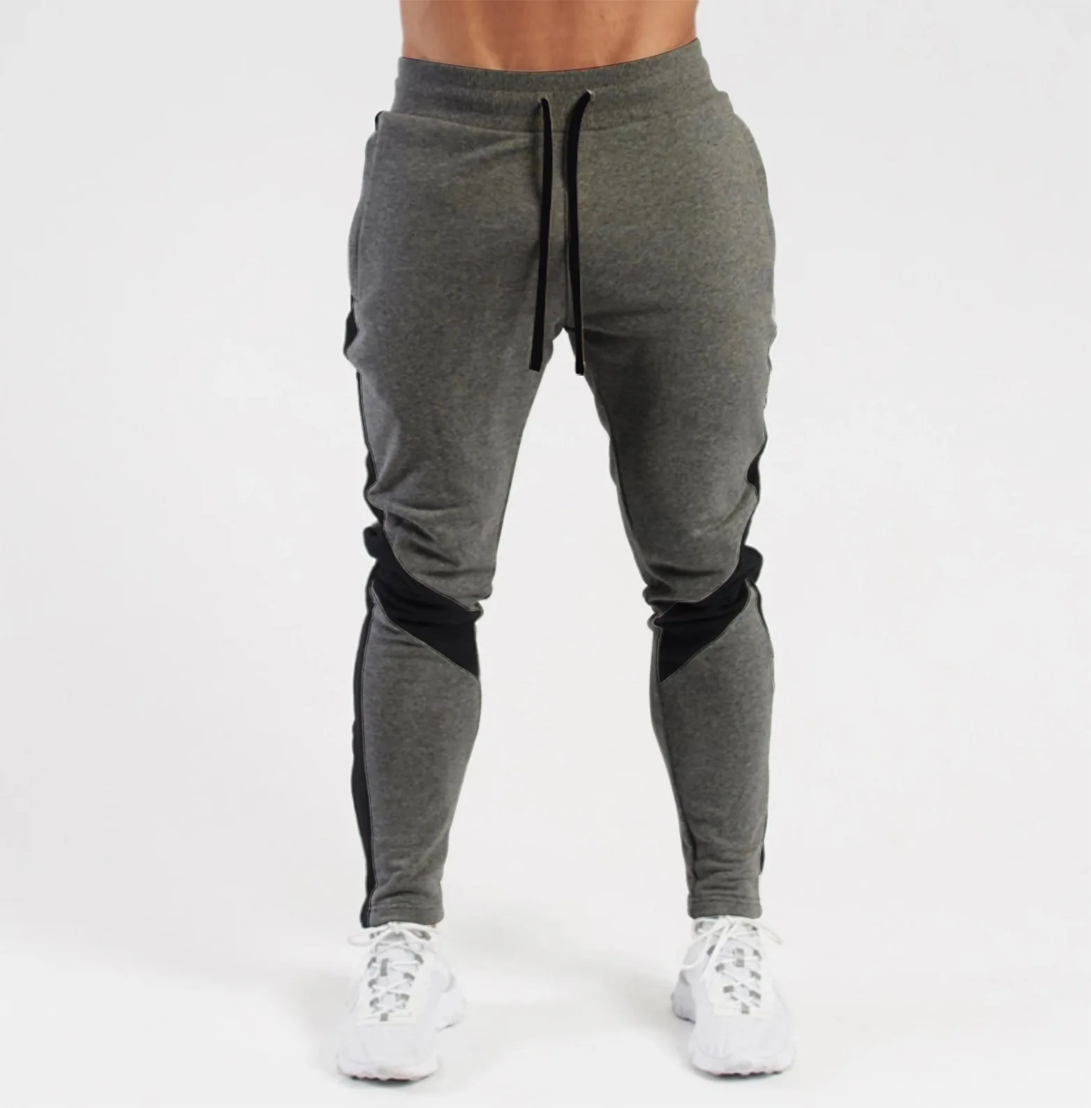 Mens Casual Pants Autumn Winter Sweatpants Men Running Jogger Sports Gym Trousers Fashion Solid Color Workout Long Pants 2025 thumbnail 3
