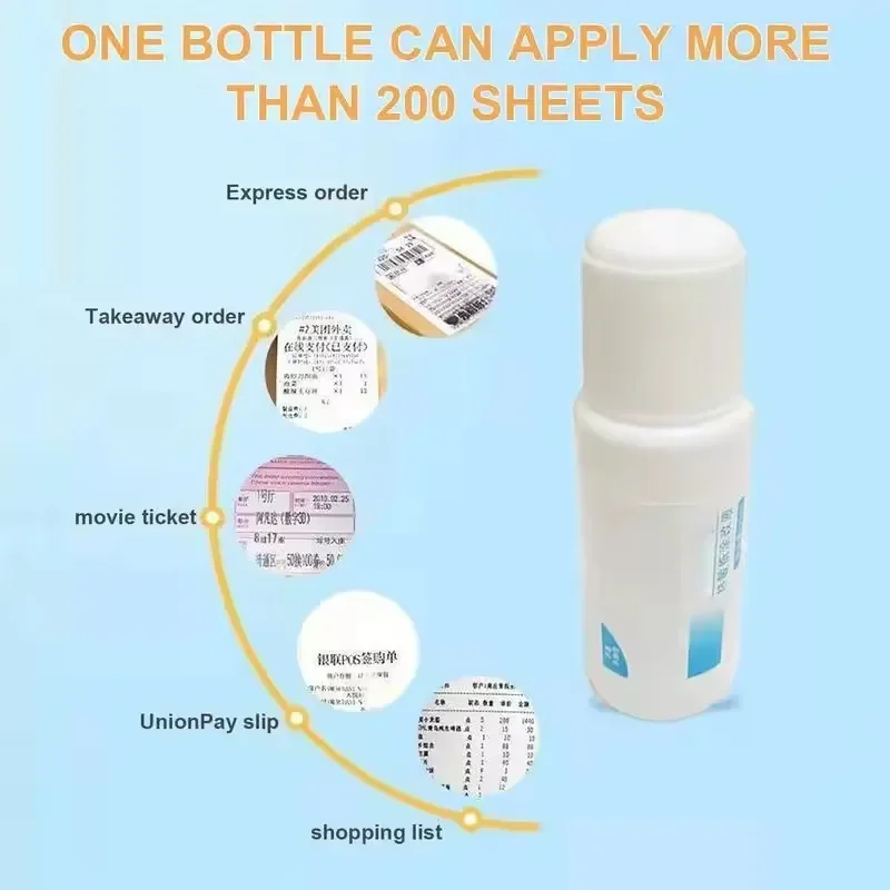 Portable Thermal Paper Correction Fluid Fast-Drying Anti Peep Identity Information ID Info Privacy Protector Quick Eraser Covera thumbnail 5