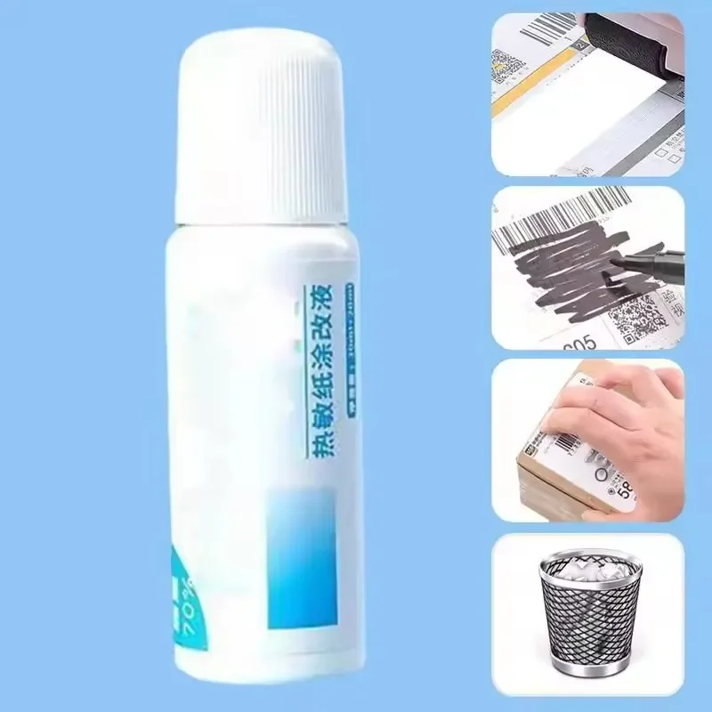 Portable Thermal Paper Correction Fluid Fast-Drying Anti Peep Identity Information ID Info Privacy Protector Quick Eraser Covera thumbnail 4