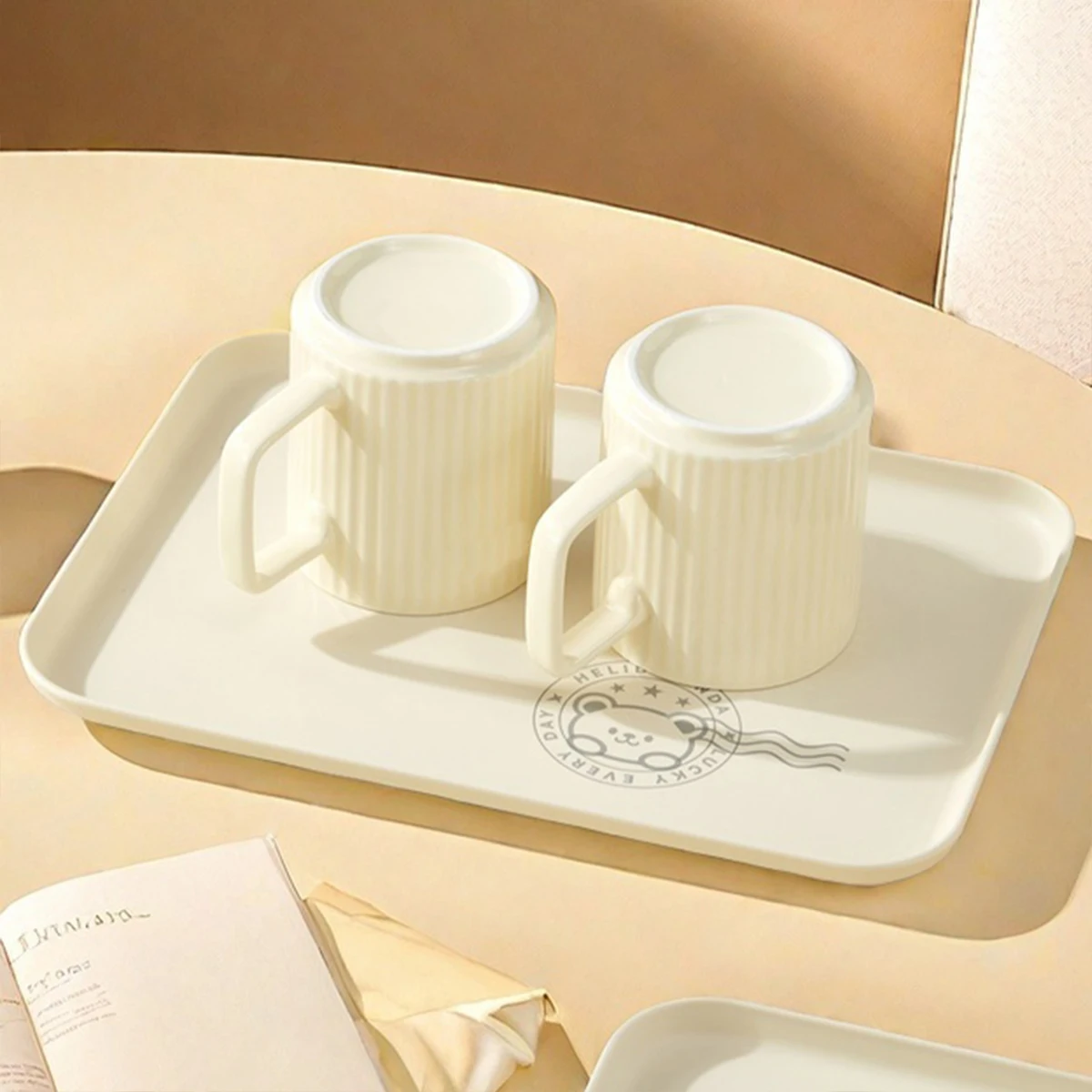 WORTHBUY Stackable Plastic Storage Tray Rectangular Fruit Dessert Tray  Large Capacity Food Serving Tray Kitchen Organizer thumbnail 5