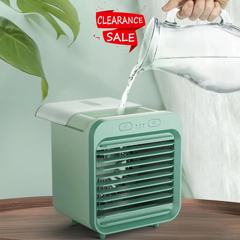 Air Conditioner Portable Fan Desktop USB Chargeable Mini 3 Gear Mute Air Cooler Desktop Electric Fan for Home Office 2025 New