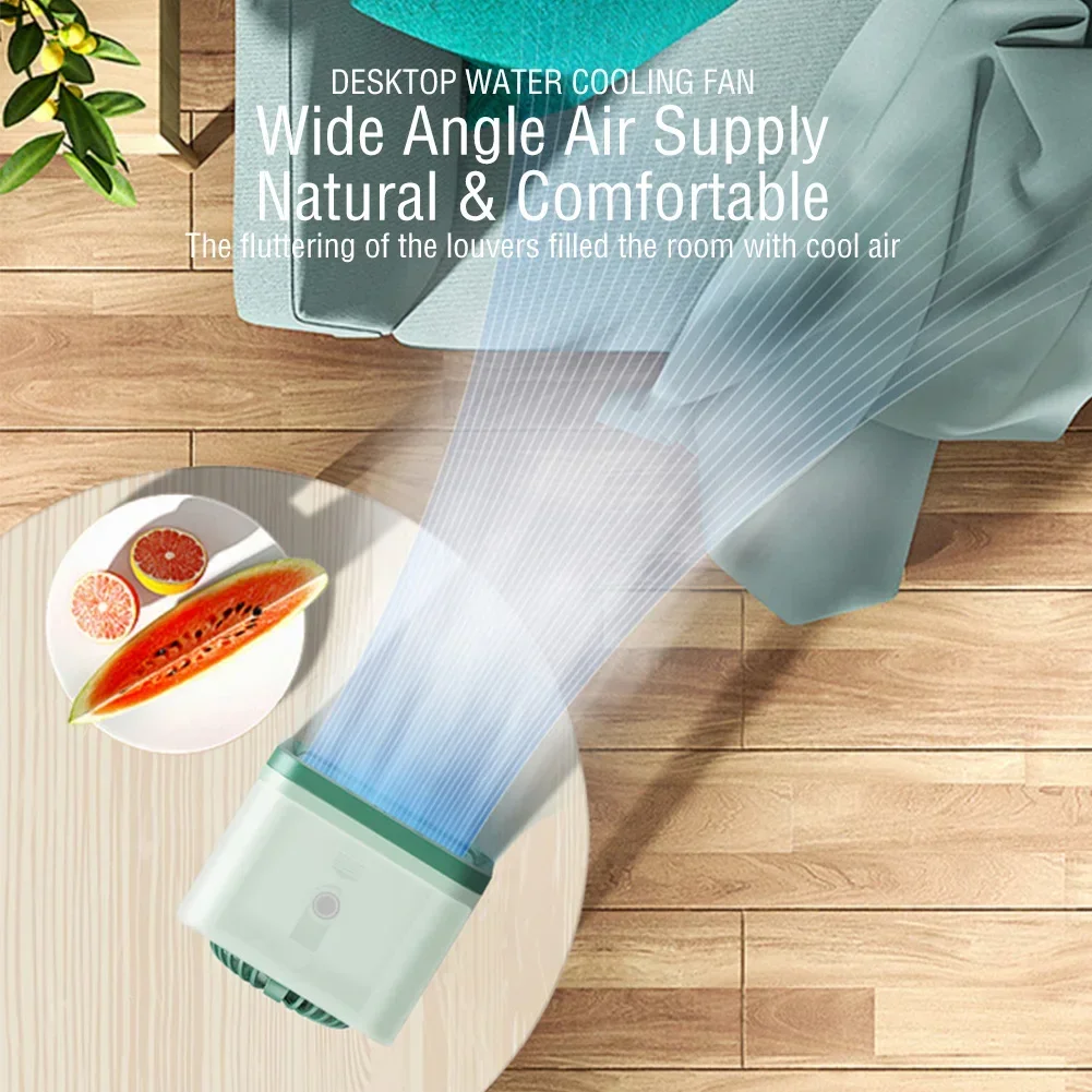 Air Conditioner Portable Fan Desktop USB Chargeable Mini 3 Gear Mute Air Cooler Desktop Electric Fan for Home Office 2025 New thumbnail 6