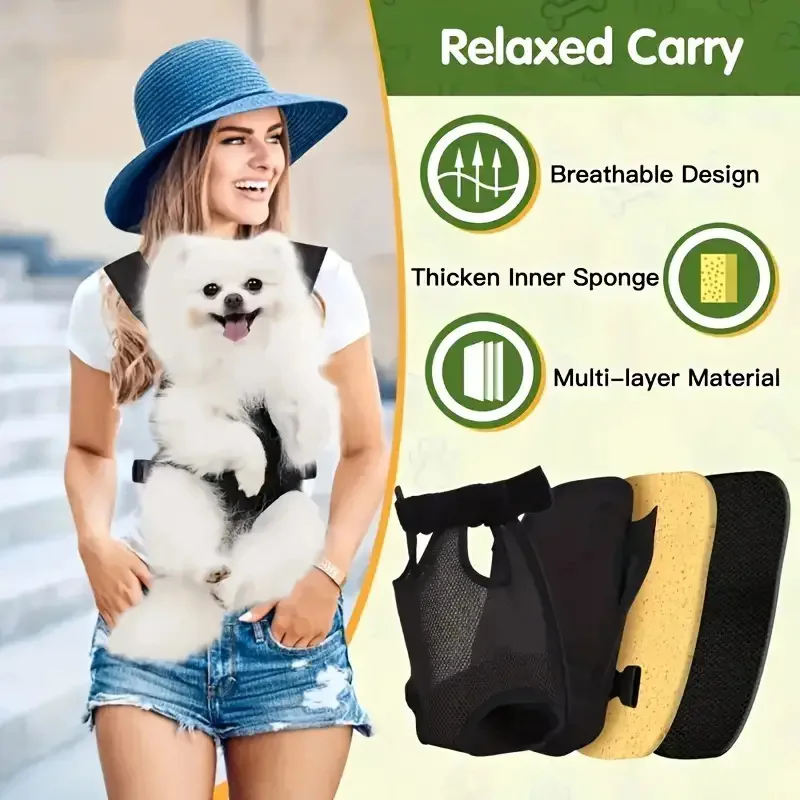 Pet Bag Dog Go Out Tote Bag Portable Backpack Cat Travel Messenger Bag Backpack Cat Out Bag Cat Carrier Cat Backpack Carrier thumbnail 2