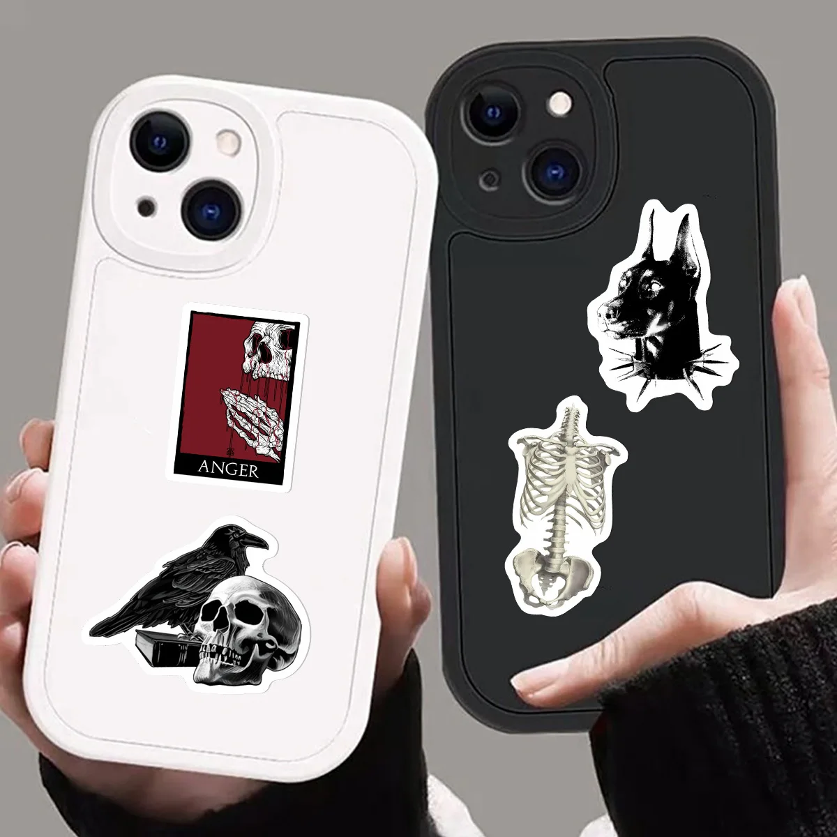50Pcs Vampire Elements Stickers Gothic  DIY Stickers Scrapbooking Phone Luggage Skateboard Waterproof Decals thumbnail 2