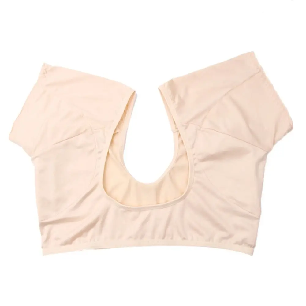 Summer Reusable Sweat T-Shirt Washable Solid Color Underarm Sweat Vest Silk Soft Sweats Proof Vest Underwear thumbnail 3