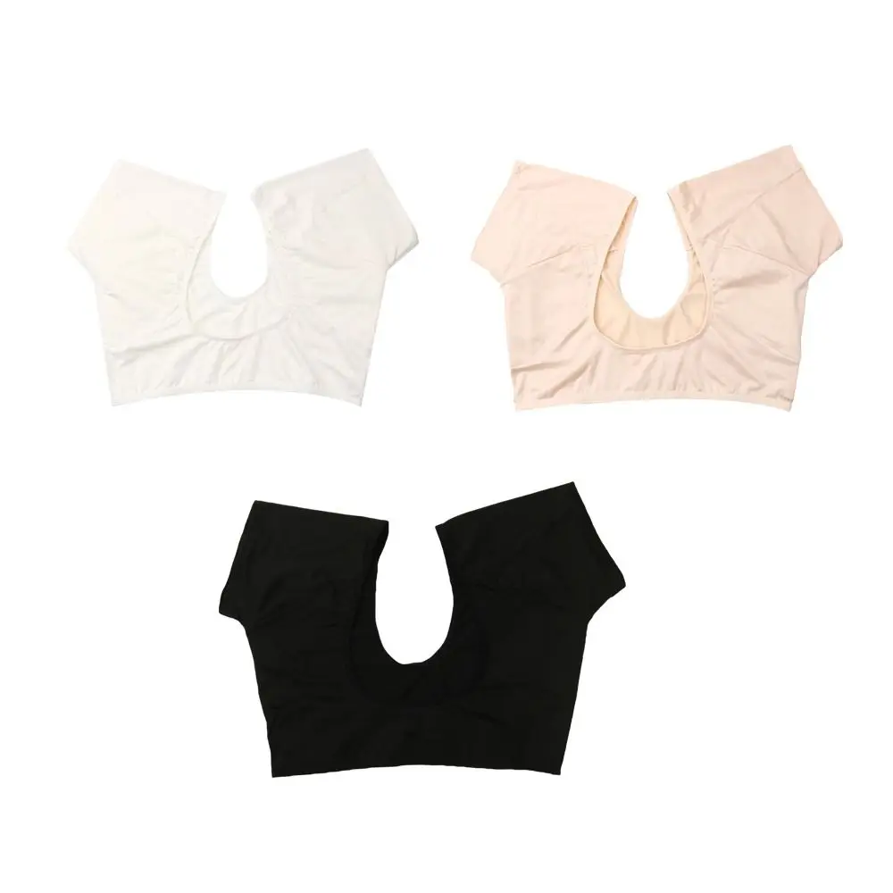 Summer Reusable Sweat T-Shirt Washable Solid Color Underarm Sweat Vest Silk Soft Sweats Proof Vest Underwear thumbnail 6