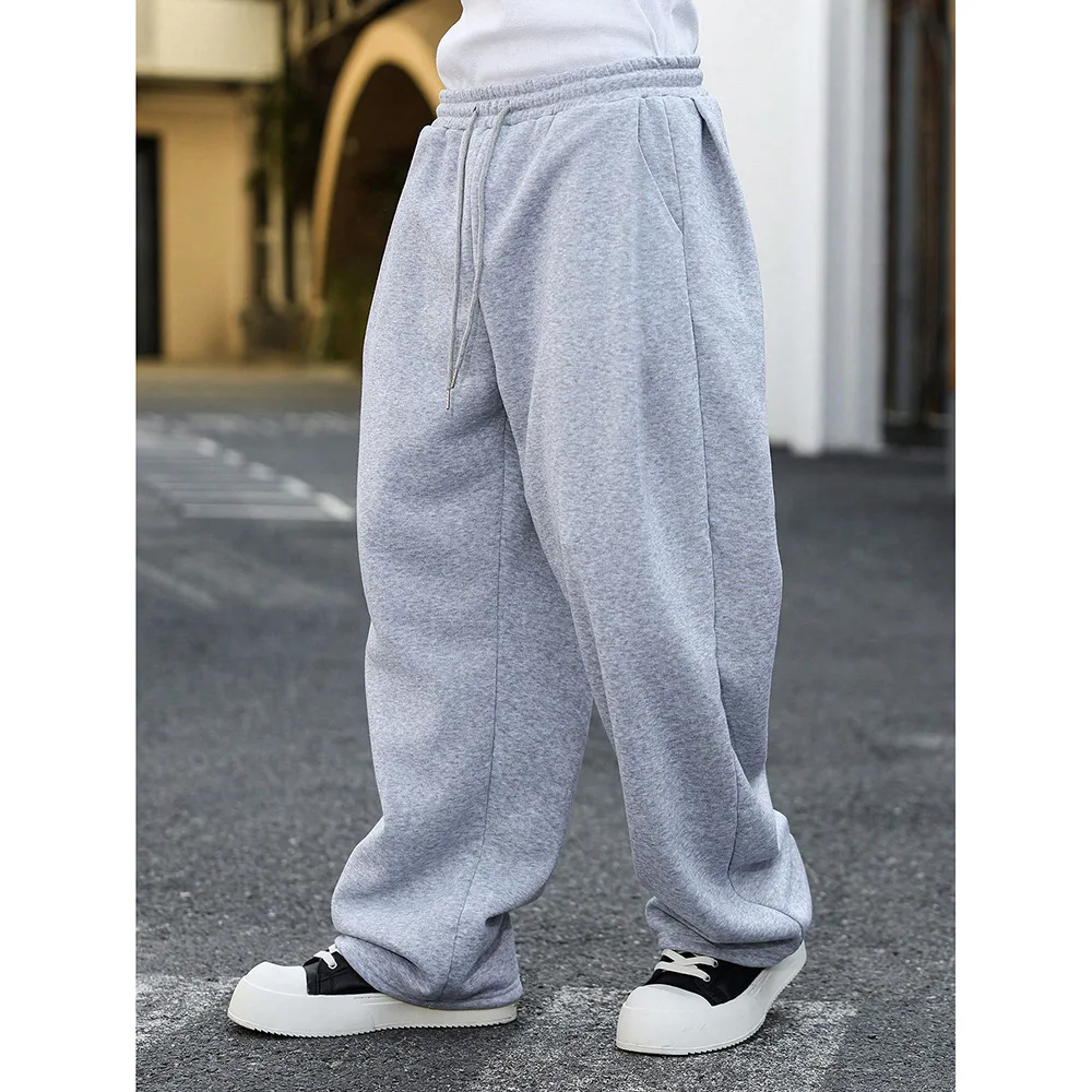 Men's Joggers Sweatpants Loose Fit Straight Leg Casual Pants with Drawstring Elastic Waist American Style Comfort for Sports thumbnail 3