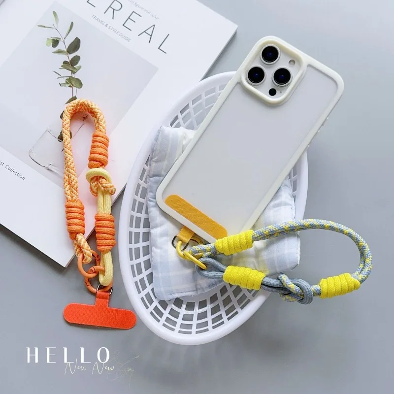 1Pc Cellphone Straps Hanging Cord Mobile Phone Lanyard Short Wrist Strap Charm Anti-lost Chain for Women Keychain Pendant thumbnail 3