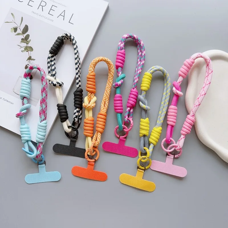 1Pc Cellphone Straps Hanging Cord Mobile Phone Lanyard Short Wrist Strap Charm Anti-lost Chain for Women Keychain Pendant thumbnail 2