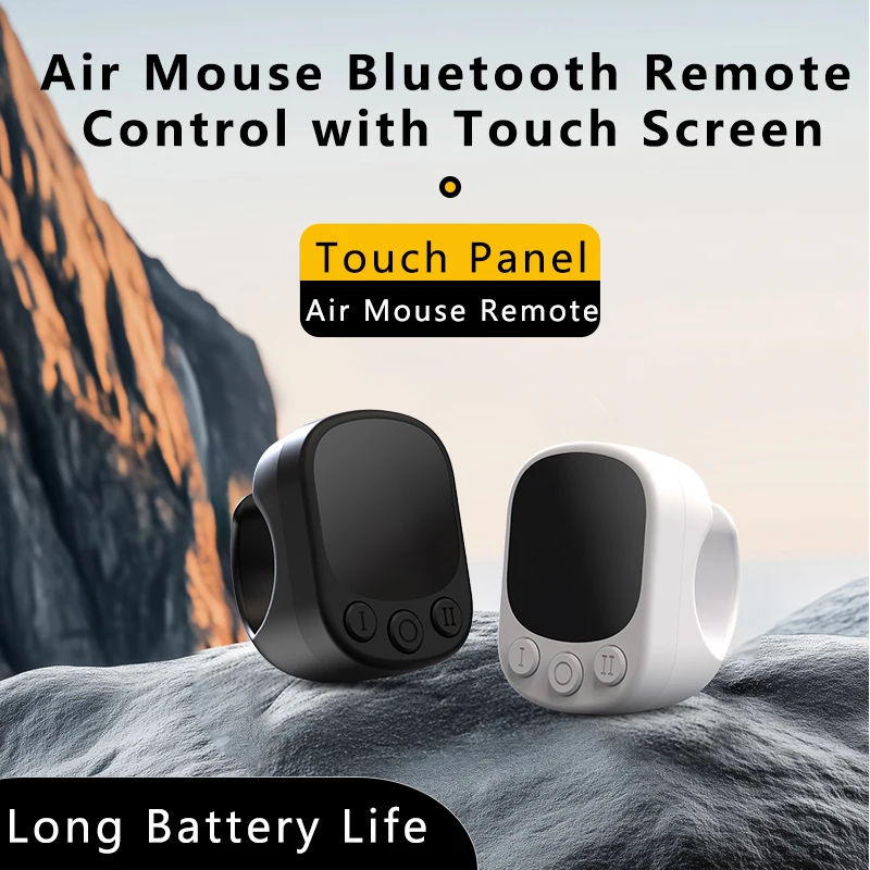Tiktok Scrolling Ring Remote Control Touchpad Camera Shutter Mouse Ring for Short Video Control Compatible with iPhone iPad thumbnail 6