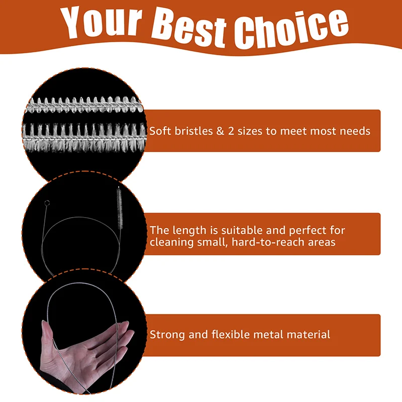 1 Meter Spiral Cleaning Brush Beer Hose Cleaner Tube Brushes with Soft Nylon Bristles for Straw Siphon Hose Refrigerator Drain thumbnail 4
