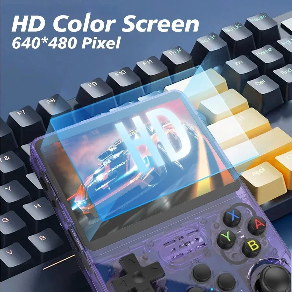 NEW 128G R36S Retro Handheld Video Game Console Linux System 3.5 Inch IPS Screen Portable Pocket Video Player 64G Games thumbnail 4