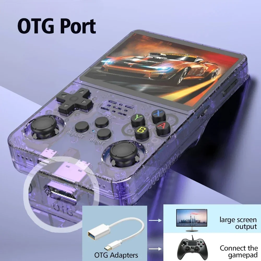 NEW 128G R36S Retro Handheld Video Game Console Linux System 3.5 Inch IPS Screen Portable Pocket Video Player 64G Games thumbnail 5