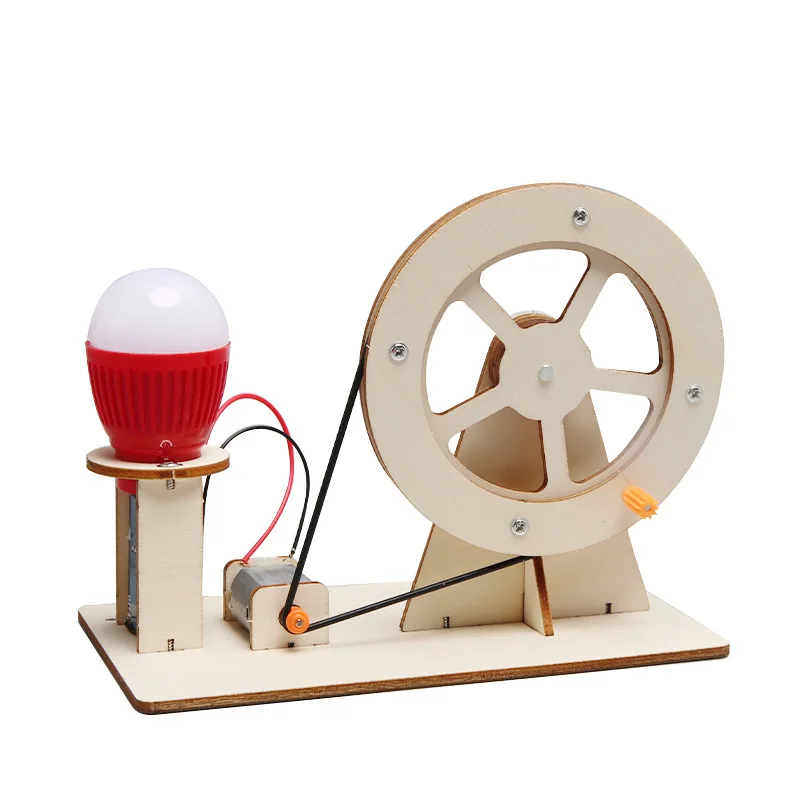 Mini DIY Hand Crank Generator Light Bulb STEM Science Experiment Kit & Education Model for Children Gift Toy Learning Project thumbnail 6