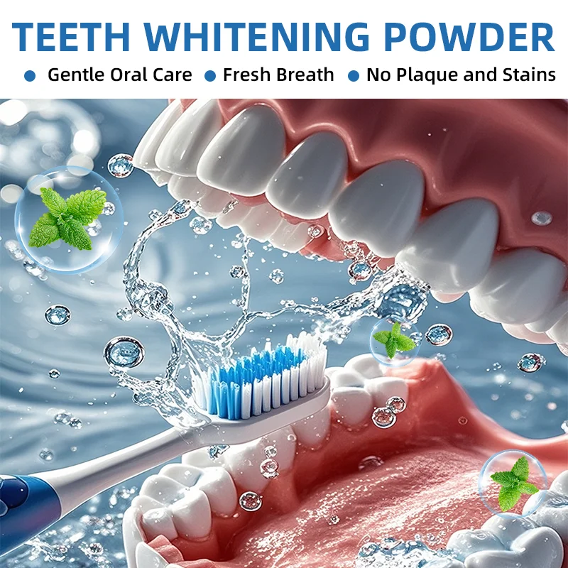 10% Sodium Hydroxide Teeth Whitening Powder Gentle Oral Care Freshens Breath No Tooth Plaque Or Stains 10% Hydroxyapatite thumbnail 5