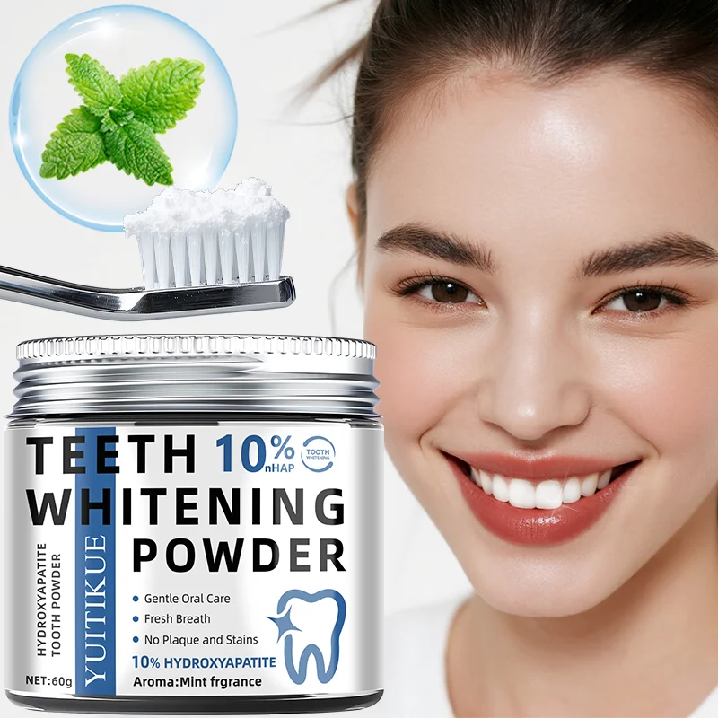 10% Sodium Hydroxide Teeth Whitening Powder Gentle Oral Care Freshens Breath No Tooth Plaque Or Stains 10% Hydroxyapatite thumbnail 3