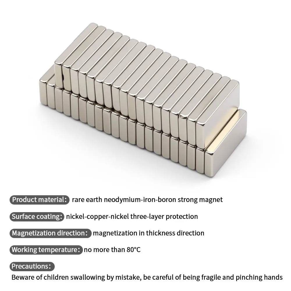 20x10x3mm Super Strong Neodymium Magnet N35 NdfeB Permanent Magnetic imanes Block Powerful Magnets Refrigerator Magnet thumbnail 3