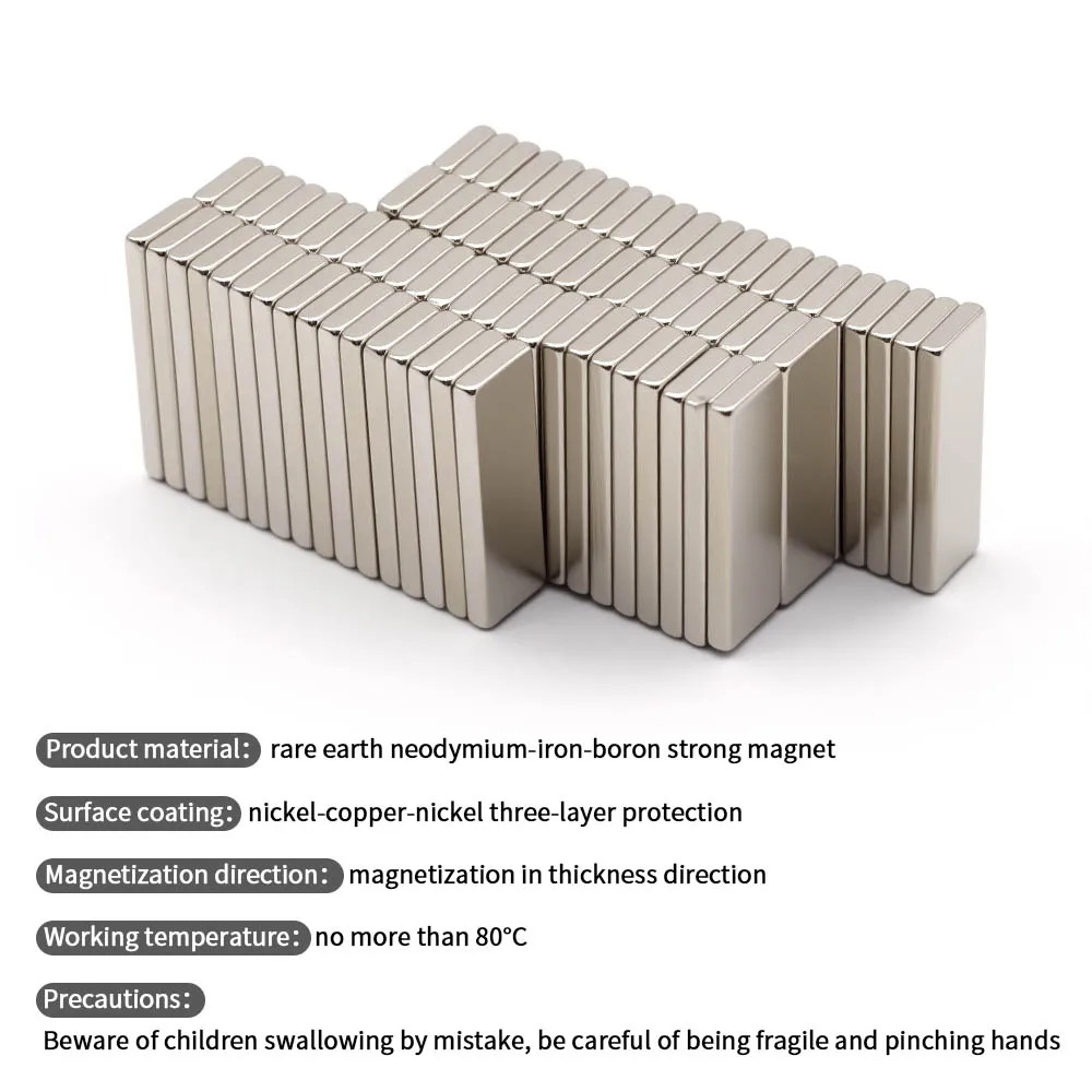 30x10x3mm Super Strong Neodymium Magnet N35 NdfeB Permanent Magnetic imanes Block Powerful Magnets Refrigerator thumbnail 3
