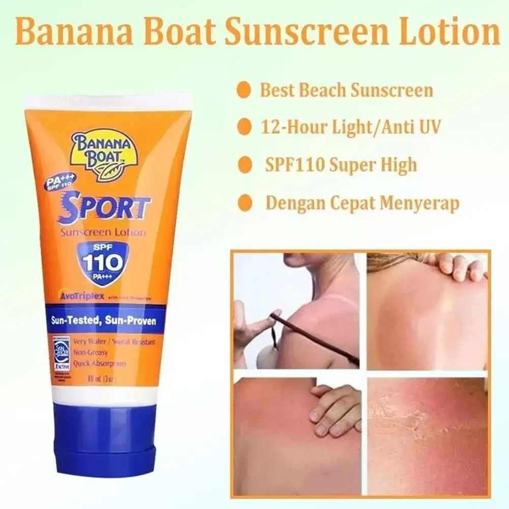Banana Summer Outdoor Banana Boat Sunblock Full Body Waterproof Sweat-proof And UV-proof For Summer Beach Skin Care thumbnail 4