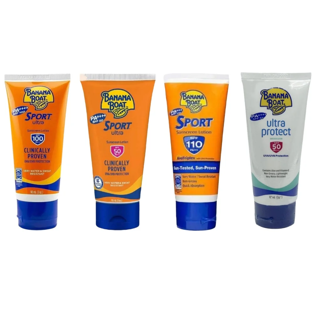 Banana Summer Outdoor Banana Boat Sunblock Full Body Waterproof Sweat-proof And UV-proof For Summer Beach Skin Care