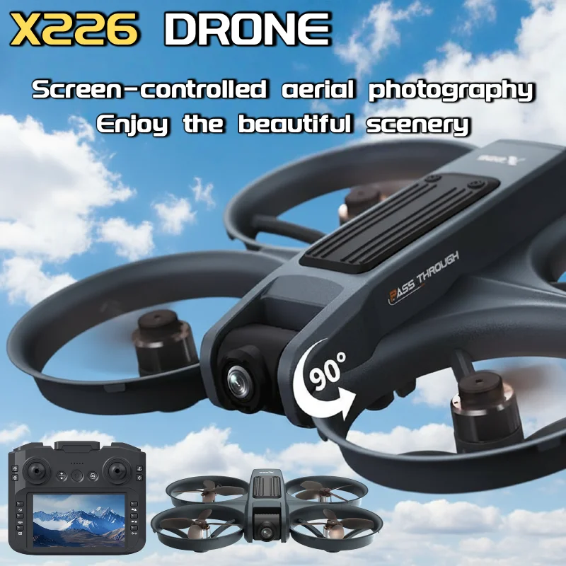 NEW for Genuine X226VR/X226 Mini Drones 8K Professional Remote Control Helicopter Plane RC Dron with Screen Quadcopter Toys Gift thumbnail 2