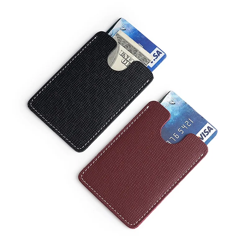 New Cow Leather Men's Card Bag Coin Purse Slim Credit Card Holder Wallet For Men and Women ID Card Pocket
