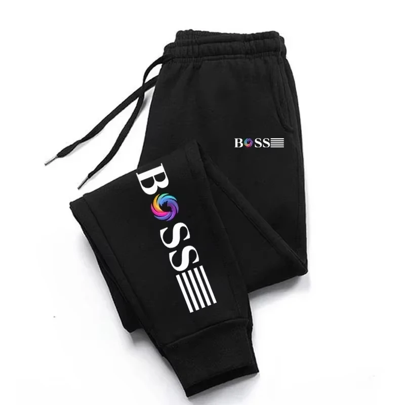 2025 New Men's Slow Running Sports Pants for Daily Leisure Boss Letter Pattern Printed Fitness Men's Sports Pants  joggers thumbnail 2