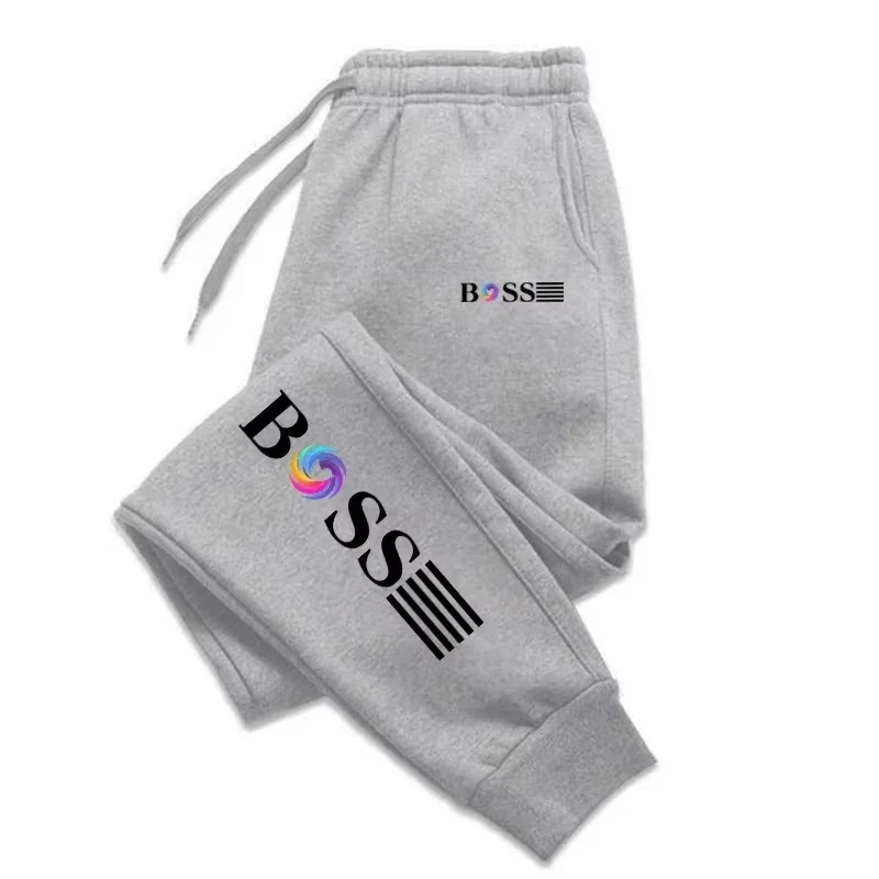 2025 New Men's Slow Running Sports Pants for Daily Leisure Boss Letter Pattern Printed Fitness Men's Sports Pants  joggers thumbnail 3