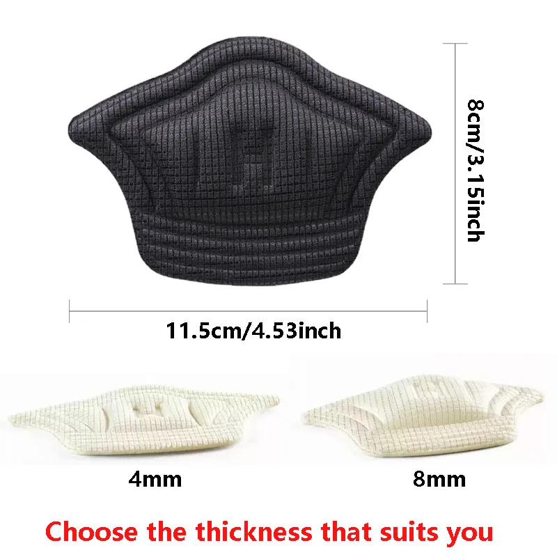 4/8pcs/Set Insoles for Shoes Patch Heel Pads for Shoes Adjustable Size Feet Pad Insole Adhesive Back Sticker Shoes Insert Insole thumbnail 2
