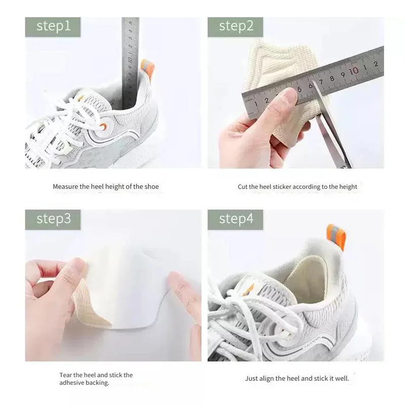 4/8pcs/Set Insoles for Shoes Patch Heel Pads for Shoes Adjustable Size Feet Pad Insole Adhesive Back Sticker Shoes Insert Insole thumbnail 3