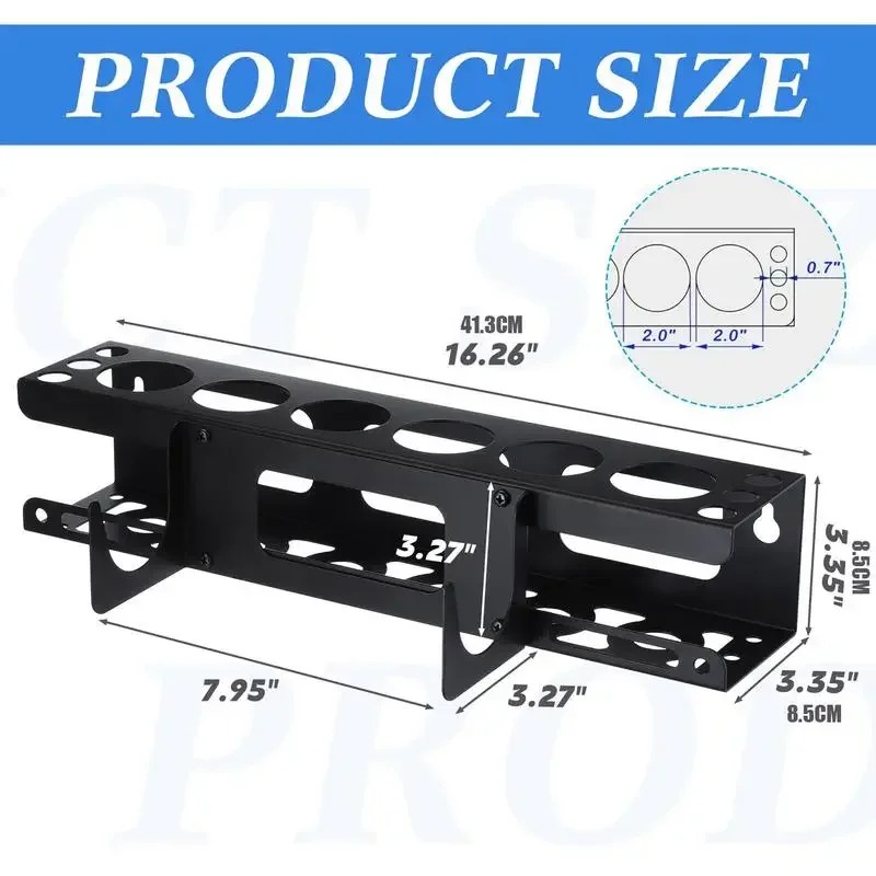 Caulking Tube Rack Grease Tube Rack Wall Mounted Sealant Organizer Tube Storage Caulking Tool Organizer Holds 6 Tubes thumbnail 6