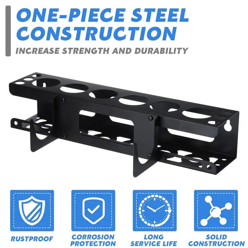 Caulking Tube Rack Grease Tube Rack Wall Mounted Sealant Organizer Tube Storage Caulking Tool Organizer Holds 6 Tubes thumbnail 2