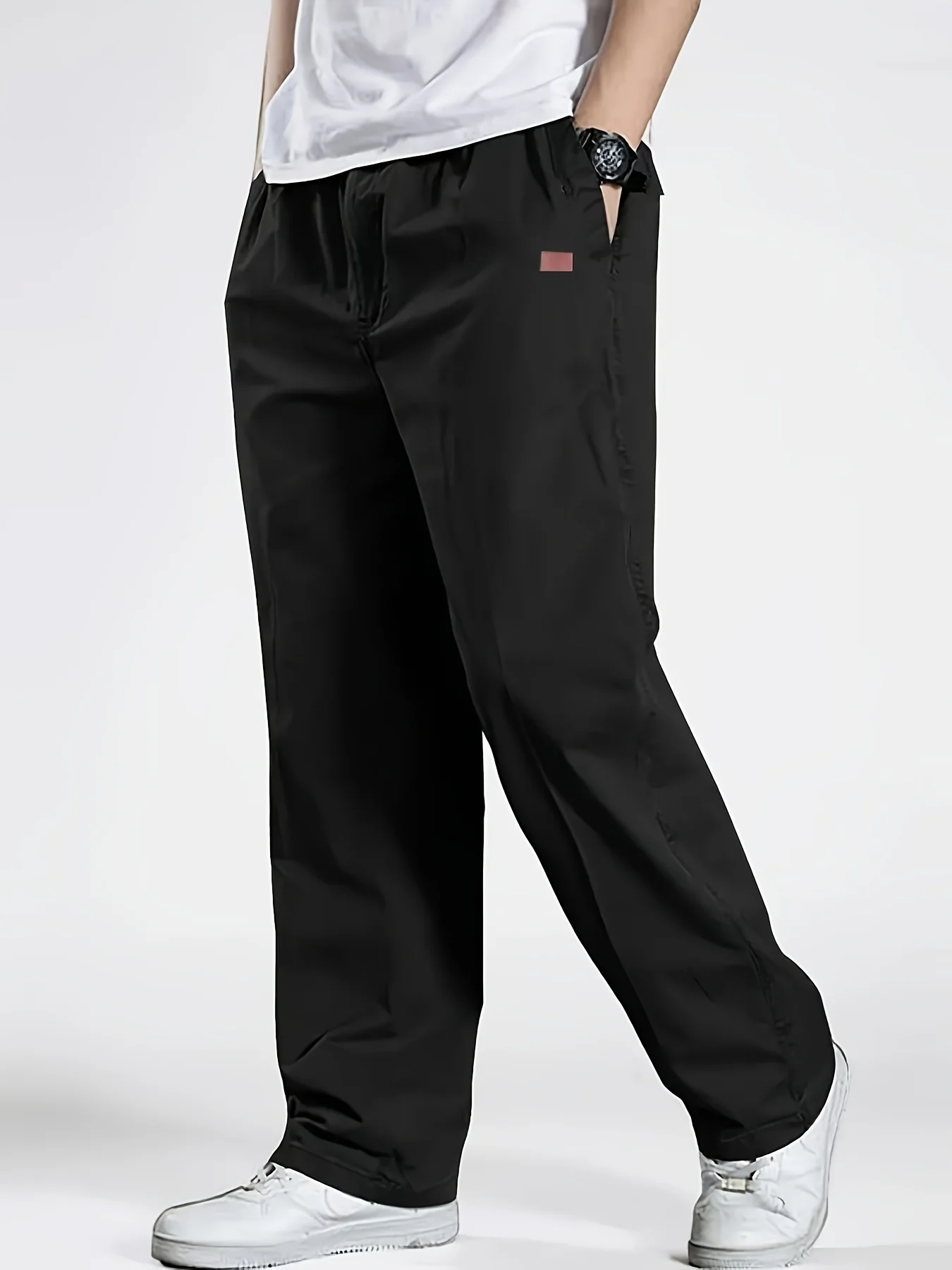 2025Mens Casual Jogger Pants Relaxed Fit Cargo Pants Drawstring Sweatpants Hiking Outdoor Twill Sport Pants thumbnail 5
