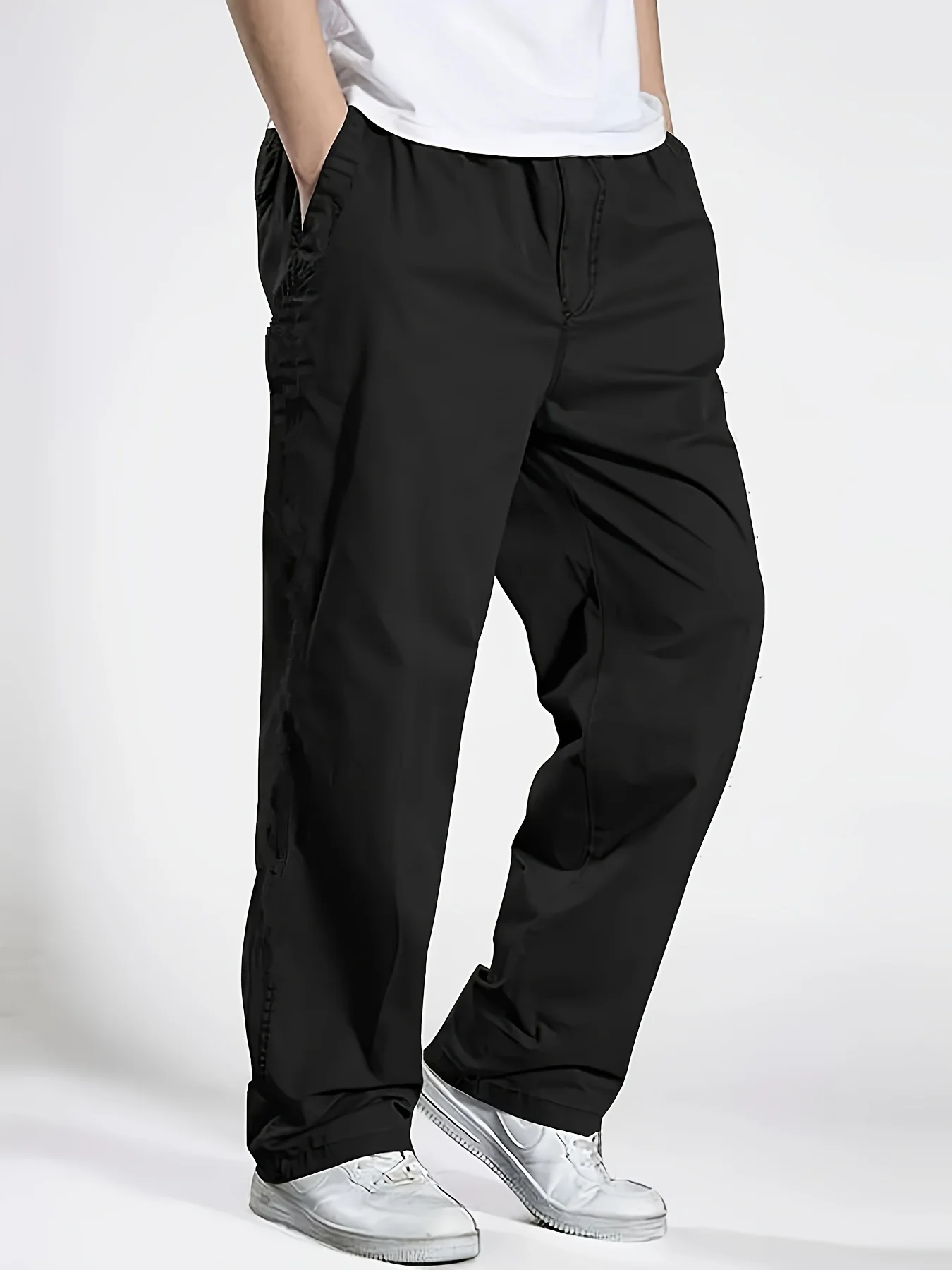 2025Mens Casual Jogger Pants Relaxed Fit Cargo Pants Drawstring Sweatpants Hiking Outdoor Twill Sport Pants thumbnail 6