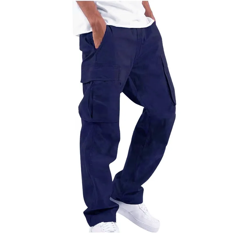 Men's loose straight leg workwear pants, men's spring and autumn American style pants, draped wide leg pants, men's