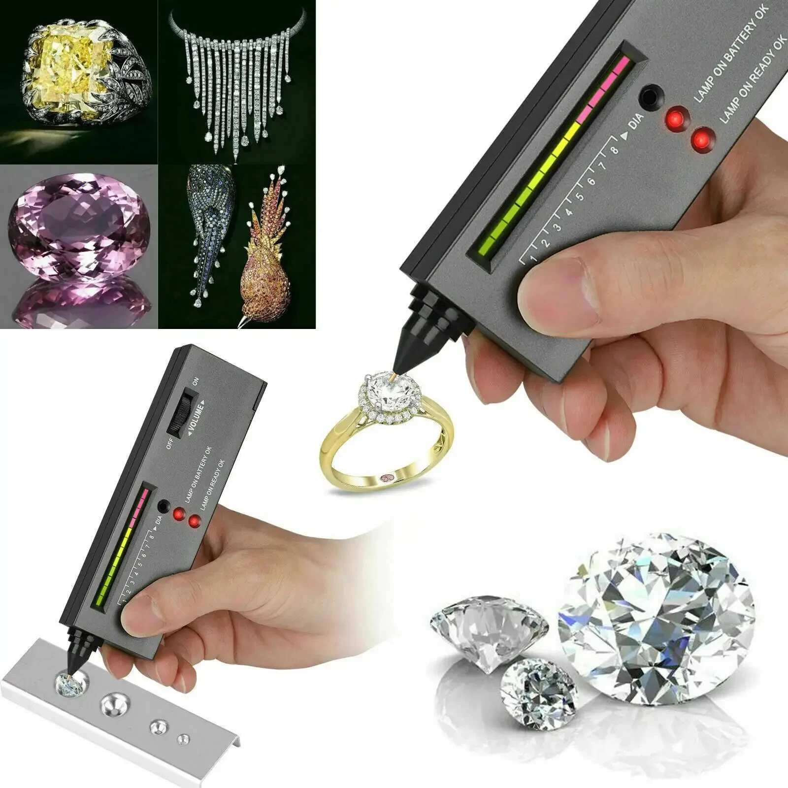Diamond Tester High Accuracy Diamond Tester Pen Jewelry Diamond Tester Professional Diamond Selector Diamond Tester Kit thumbnail 3