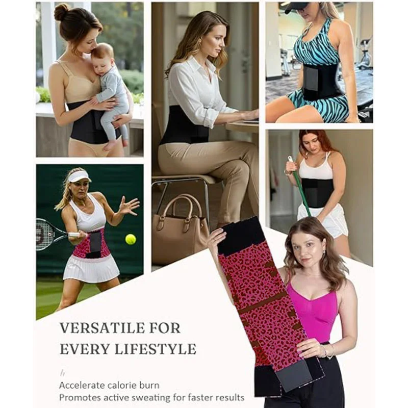 MrifDila with Triple Wrap Waist Trainer Belt Waist Cincher Trimmer Ab Belt Tummy Control Body Shaper Women and Men Gym Corset thumbnail 5
