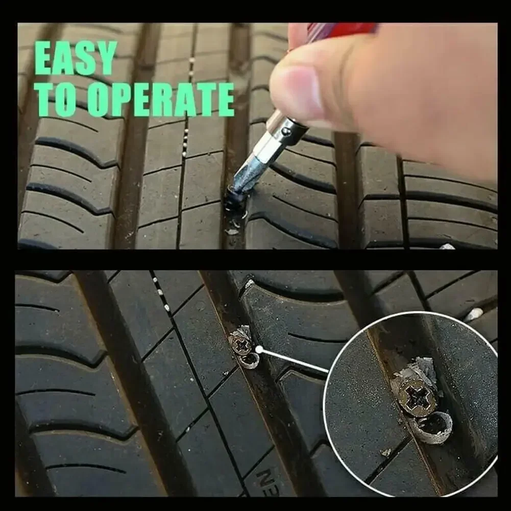 Universal Tire Puncture Repair Nails for Car Motorcycle Bike Vacuum Tyre Repairing Rubber Metal Nail Set Car Tire Accessories thumbnail 3