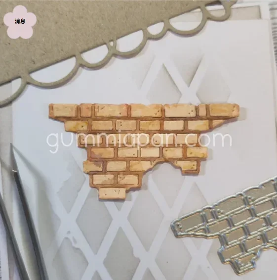 Brick Wall Birthday Cake 2025 New Metal Cutting Dies Scrapbook Diary Decoration Embossing Template Diy Greeting Card Handmade thumbnail 4