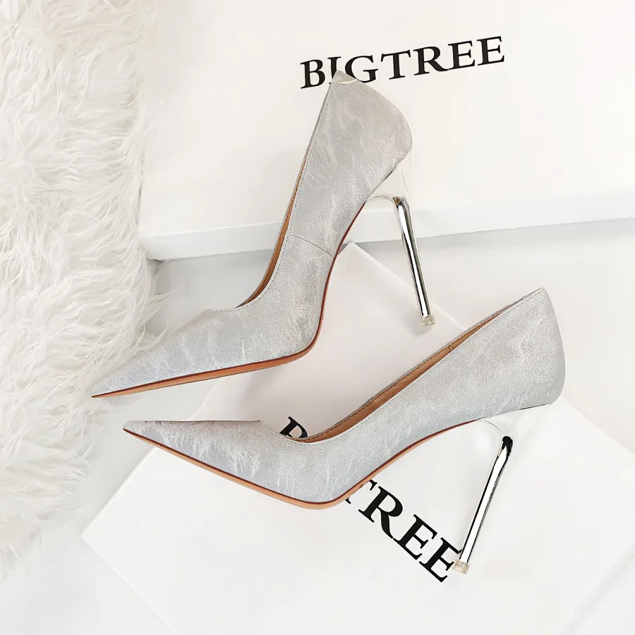 Retro Spring Autumn Women Pumps Pointed Stiletto High Heels Nightclub Shoes 2024 New Grace Simplicity European American 3169-2 thumbnail 5