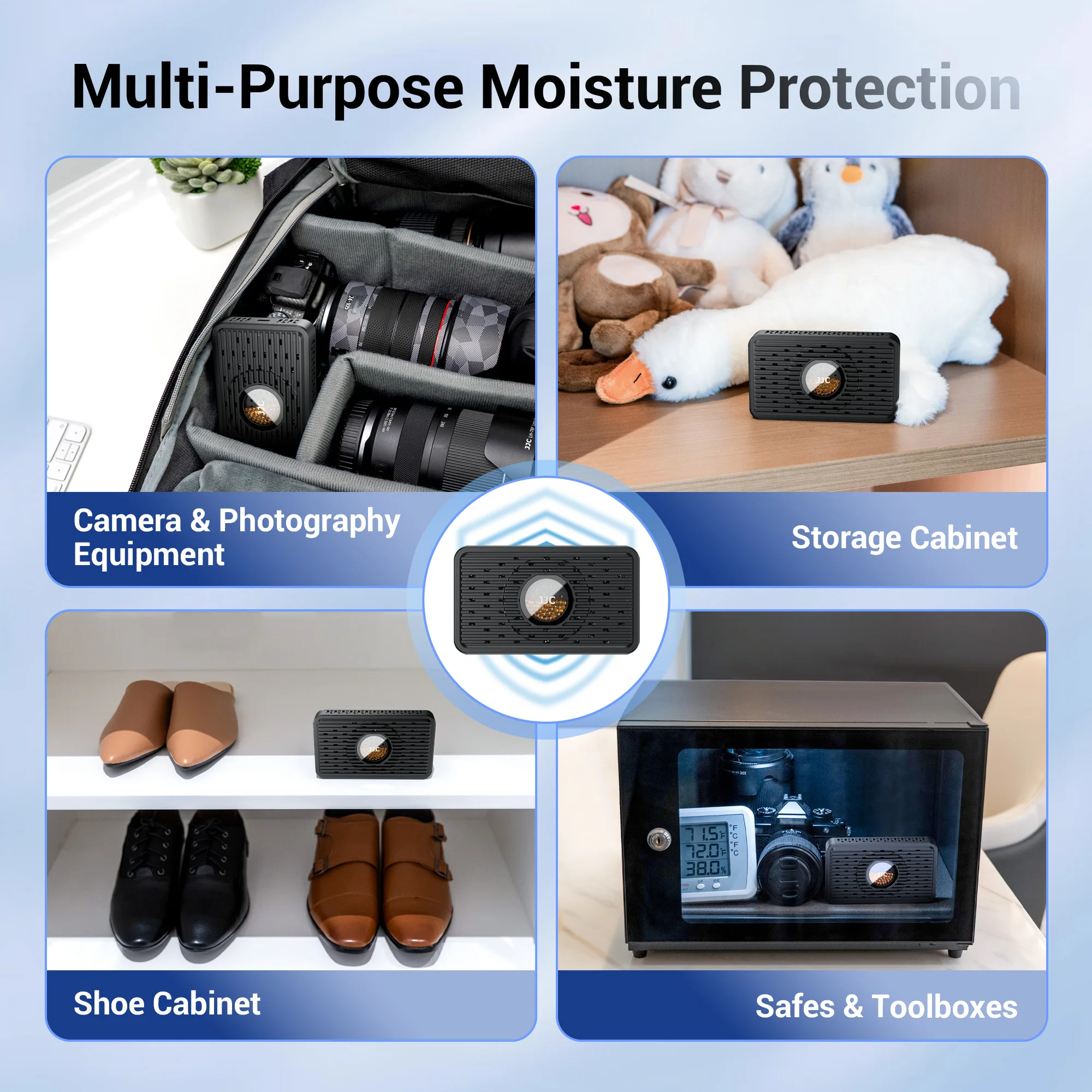 JJC Reusable Dehumidifier Electronic Moisture Absorbing Card For DSLR Microscopes Moisture-proof Case Camera Accessories thumbnail 5