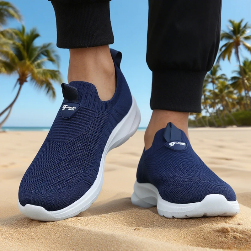 Running Mesh Shoes Fashion Casual Sneakers Outdoor Breathable Athletic Gym Men Tennis Footwear Lightweight Zapatillas De Hombre thumbnail 5
