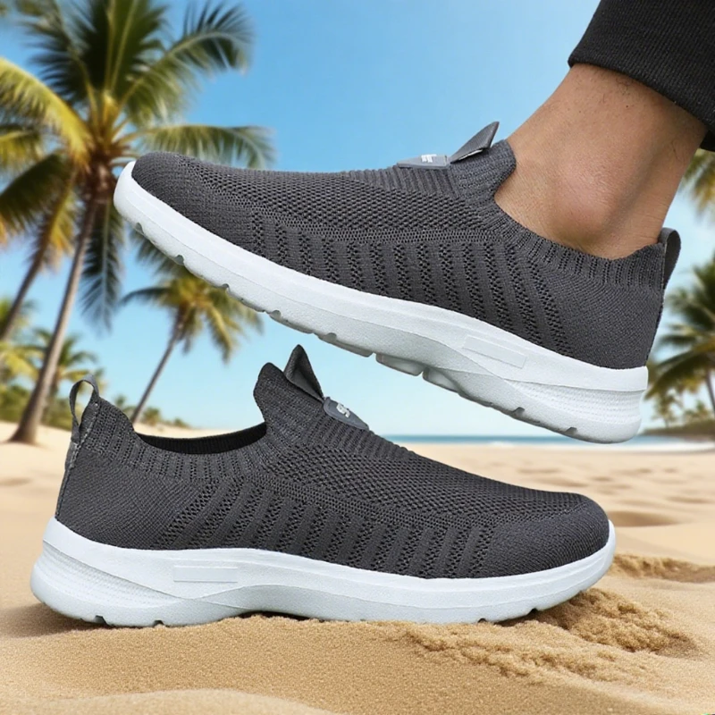 Running Mesh Shoes Fashion Casual Sneakers Outdoor Breathable Athletic Gym Men Tennis Footwear Lightweight Zapatillas De Hombre thumbnail 6